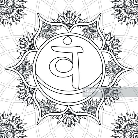 coloring chakra  large size  coloring pages mandala amazing page