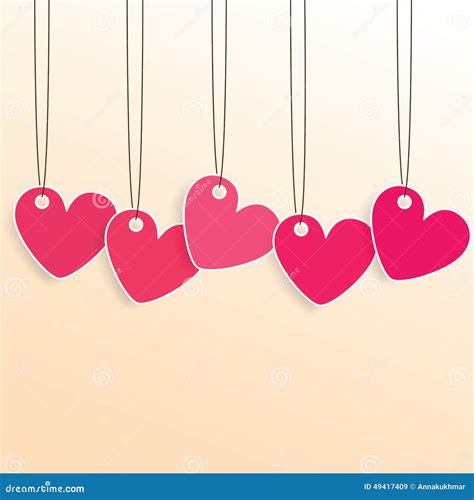 heart tag stock vector illustration  hearts isolated