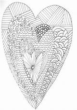 Hearts Coloring sketch template
