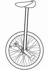 Einrad Ausmalbild Unicycle Coloring sketch template