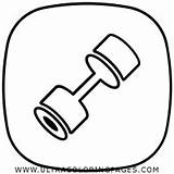 Dumbbell Pinclipart sketch template