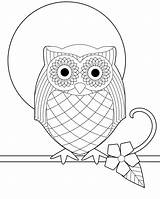 Owl Coloring Pages Kids Printable Baby Colouring Color Owls Print Printables Children Book sketch template