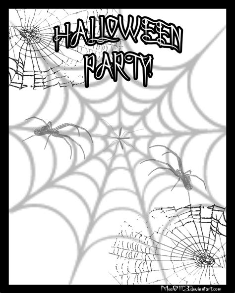 blank  printable halloween party invitations