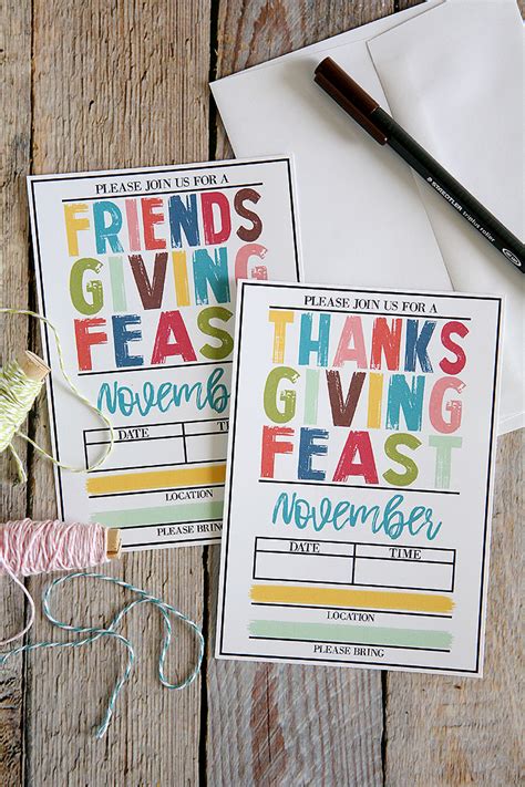 printable thanksgiving invitations eighteen