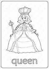 Queen Coloring Printable Book Pages Pdf Cute Coloringoo Whatsapp Tweet Email Disney Choose Board sketch template