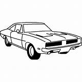 Dodge Coloring Charger Car Pages 1968 Hemi Drawing Ram Cars Clipartmag sketch template
