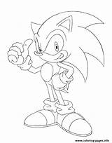 Sonic Coloring Classic Hedgehog Pages Printable Color sketch template