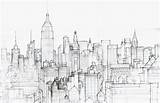 Cityscape Coloring Crayon Sketchite sketch template