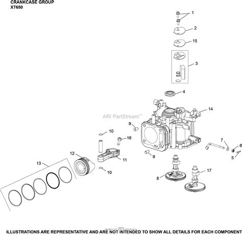 kohler xt  hop parts diagram  crankcase