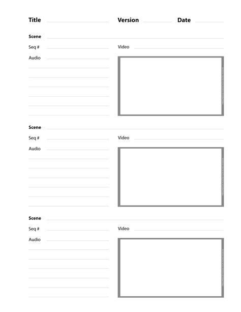 panel storyboard template storyboard artists guide