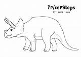 Triceratops Coloring Dinosaur Pages Kids Printable Simple Animals Color Colouring Dino Print Dinosaurs Clipart Library Drawing Kangaroo Pdf Getcolorings Popular sketch template