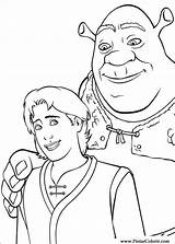 Shrek Coloring Third Pages Book Drawings Terceiro Colour Paint Donkey Colorir Pintar Fiona Smilling sketch template