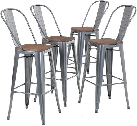 mf studio  vintage set   industrial styled bar stools metal