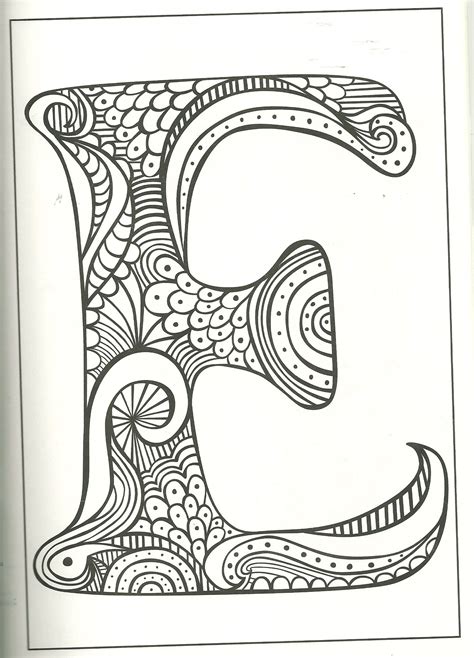 coloring page coloring book art mandala design art alphabet art
