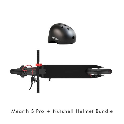 Mearth S Pro E Scooter Nutshell Helmet Electric Scooter Bundle