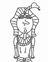 Pharaoh Coloring Cartoon Plagues Egypt Pages Printable Getcolorings sketch template