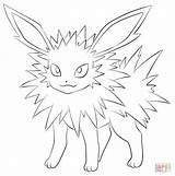 Flareon Pokemon Coloring Pages Printable Getcolorings Print Color sketch template