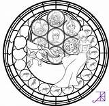 Coloring Stained Pages Glass Amethyst Akili Deviantart Disney Mandala Adult Amalthea Medieval Color Colouring Fairy Book Kids Books Print Printable sketch template