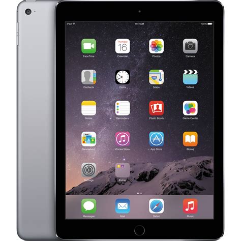 apple gb ipad air  wi fi  space gray mgllla bh