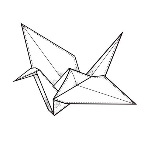 origami crane crane origami temporarrytattooeasy origami tattoo