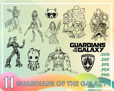 Guardians Of The Galaxy Svg Superhero Clipart Superhero