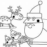 Peppa Pig Claus sketch template