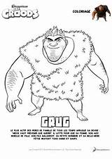 Croods Grug Coloriages Coloriage sketch template