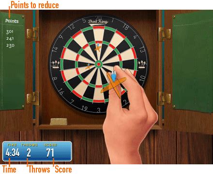 dartking rules instructions gameduell