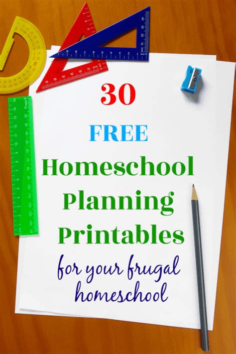 homeschool planning printables