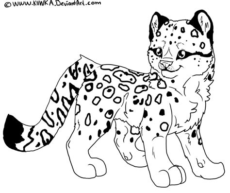 clouded leopards coloring pages clip art library