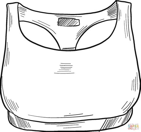 sport bra coloring page  printable coloring pages