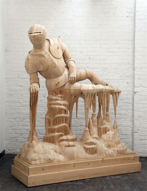 incredible hand carved wood sculptures  surreal figures