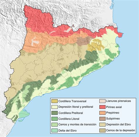 catalonia geographical map  full size