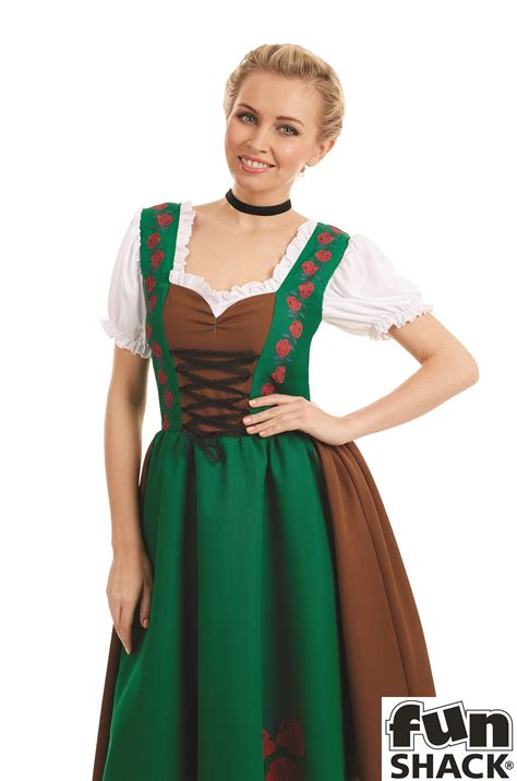 Ladies Traditional Bavarian Girl Costume For Oktoberfest