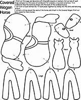 Horse Wagon Covered Coloring Pages Print Crayola Au Color sketch template
