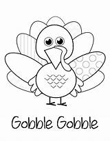 November Coloring Pages Gobble Printable Print sketch template