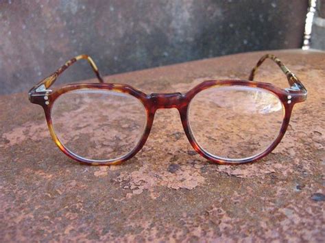 1930s tortoiseshell eyeglasses with round lenses vintage lucite