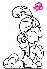 Pinkie Colorear Wonder Pony Sombrero sketch template