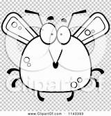 Chubby Surprised Mosquito Outlined Thoman Cory sketch template