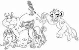 Lion Guard Pages Coloring Kion Bunga Fuli Beshte Ono Disney Kids Popular sketch template