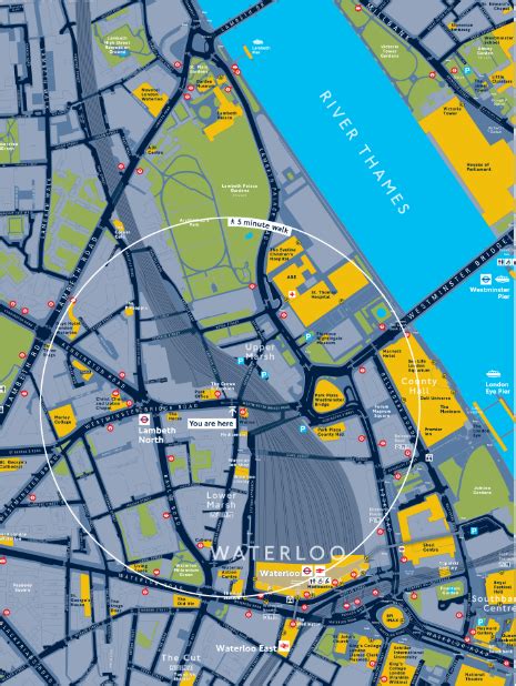 town centre maps highlights key places  interest shops  landmarks