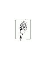 Olympics Torch sketch template