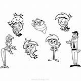 Fairly Oddparents Odd Timmy Turner Wanda Cosmo Xcolorings sketch template