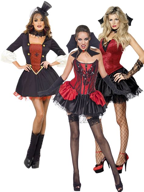 Ladies Sexy Gothic Vampire Fancy Dress Costume Vamp
