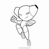 Coloring Robotboy Robot sketch template