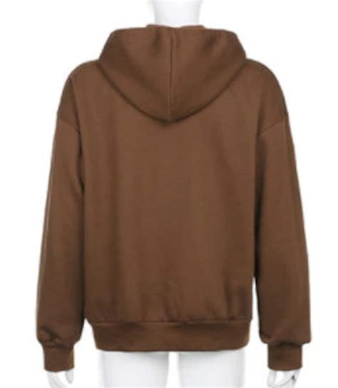 hoodies brown  black oversized hoodies yk zip  hoodie etsy