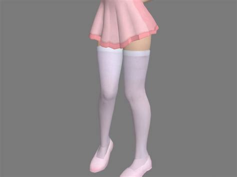 Anime Sexy Housemaid 3d Model 3dsmax Files Free Download Modeling