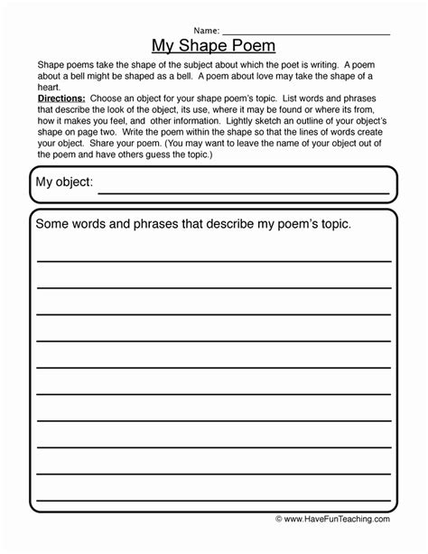 diy  simply poetry practice worksheets simple template design hot