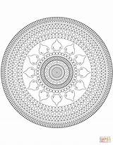 Coloring Mandala Pages Abstract Printable sketch template