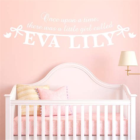 Personalised Girl S Name Wall Sticker By Megan Claire